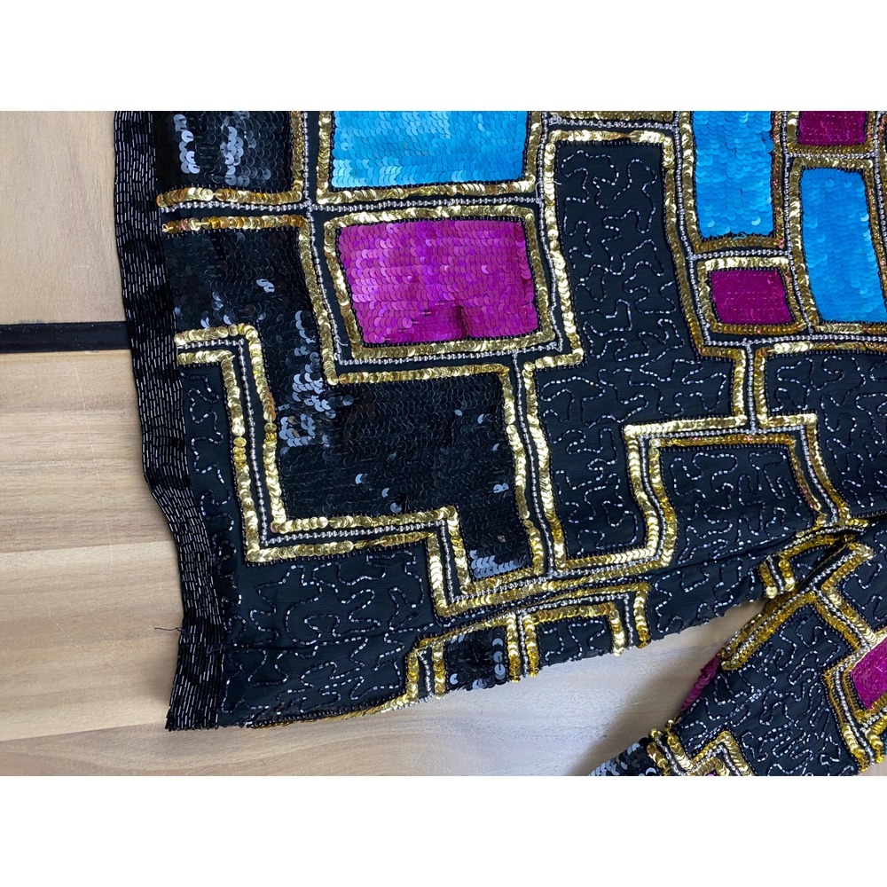 Carina Sequin Beaded Jacket Party Cocktail Evening Coat Small - Picture 11 of 15